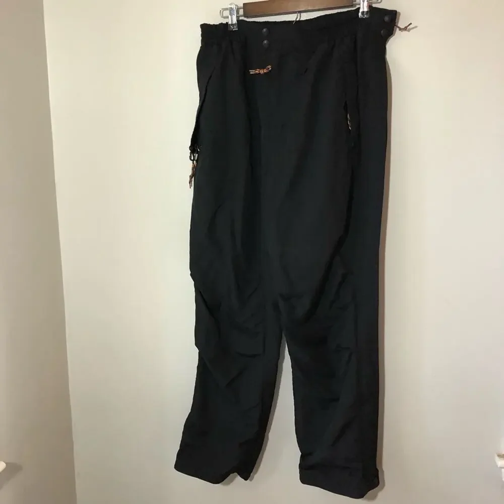 Eastern Mountain Sports pants full leg zippers nylon lined elastic waist mens M